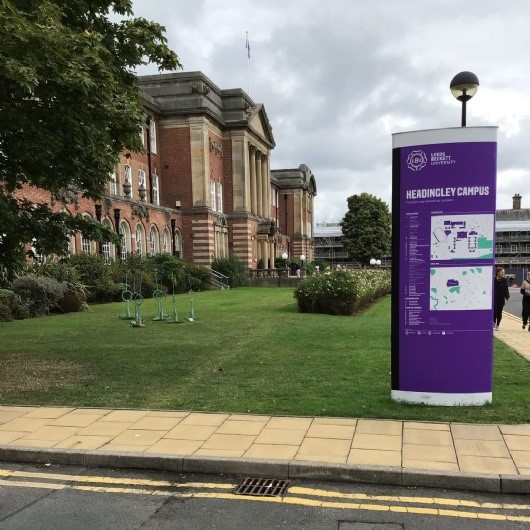 Headingley campus, Leeds Beckett university begins to ramp up as students start their preparation for the end of year rush.