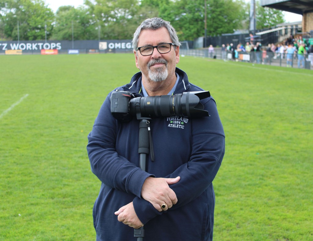 John McEvoy stood pitch side at The Citadel.