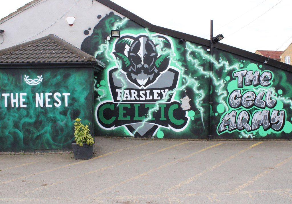 Farsley Celtic's clubhouse known as 'The Nest'.