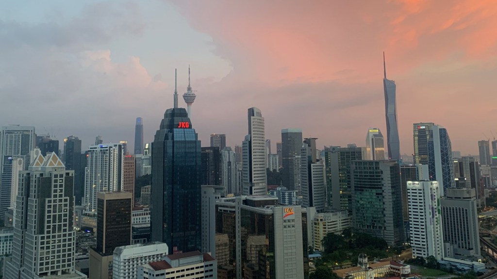 Unedited image of Kuala Lumpur skyline. 