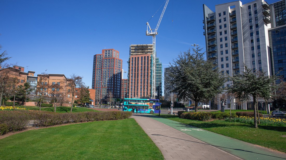 Skyline image of Leeds under construction