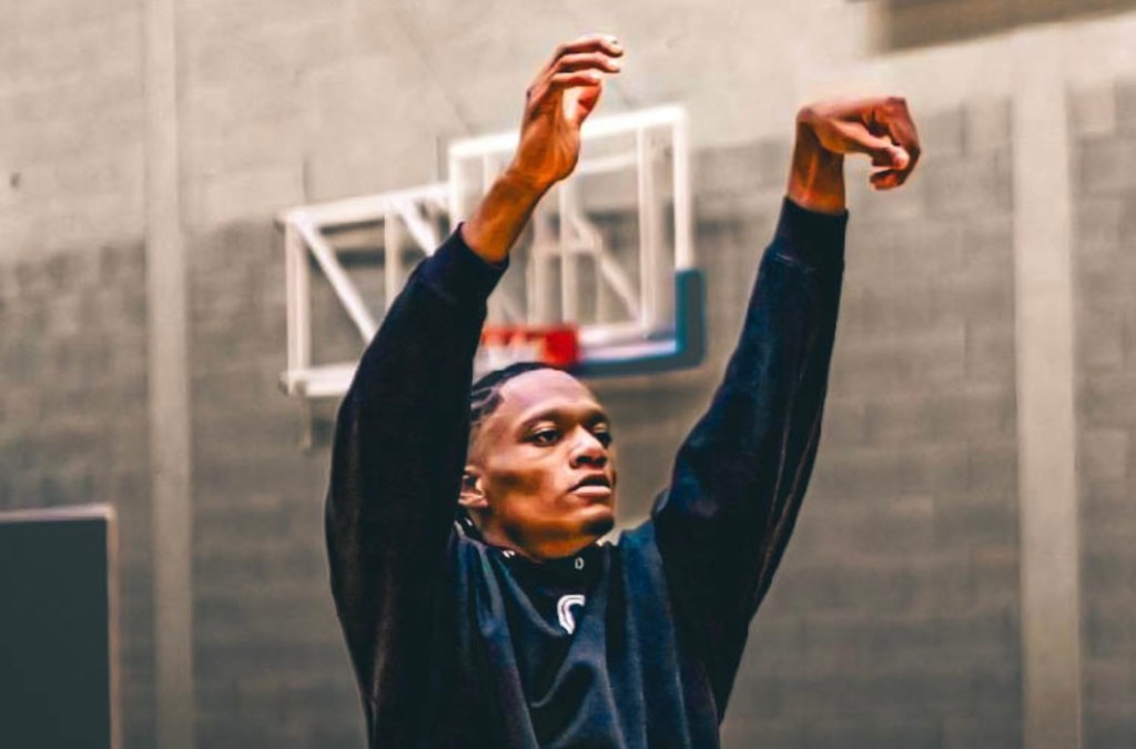 Ruben training for Leeds Beckett.