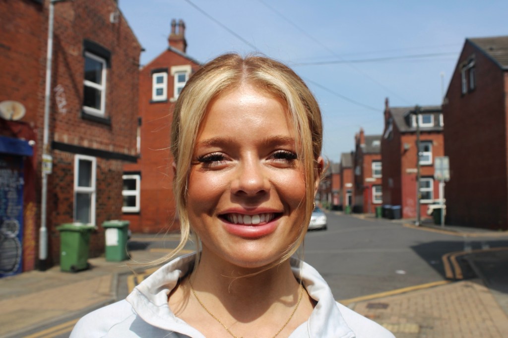 Sadie smiling before going on her run